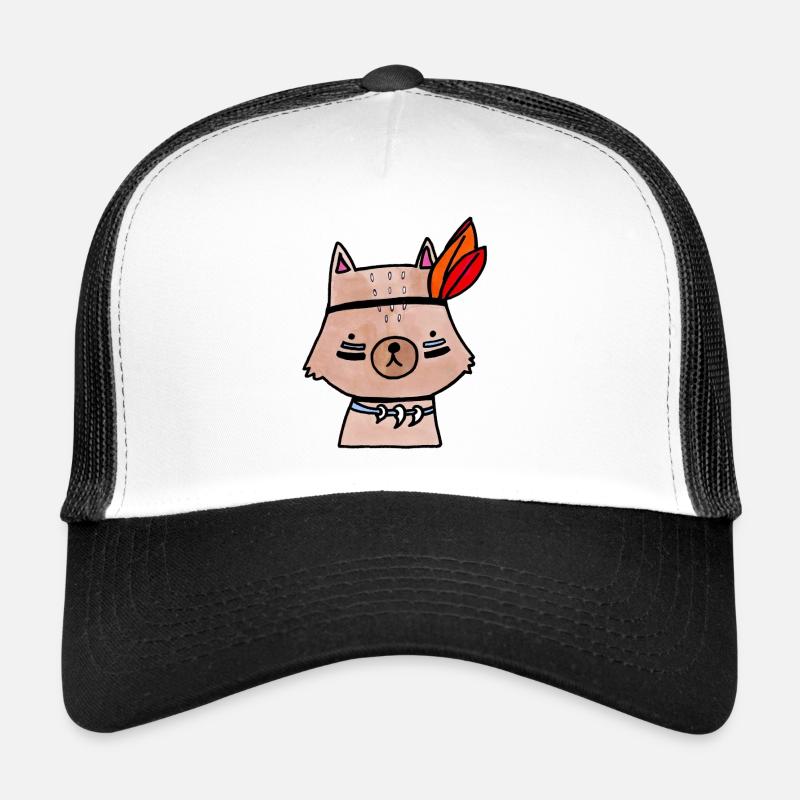 Little Wolf - Trucker Cap - white/black