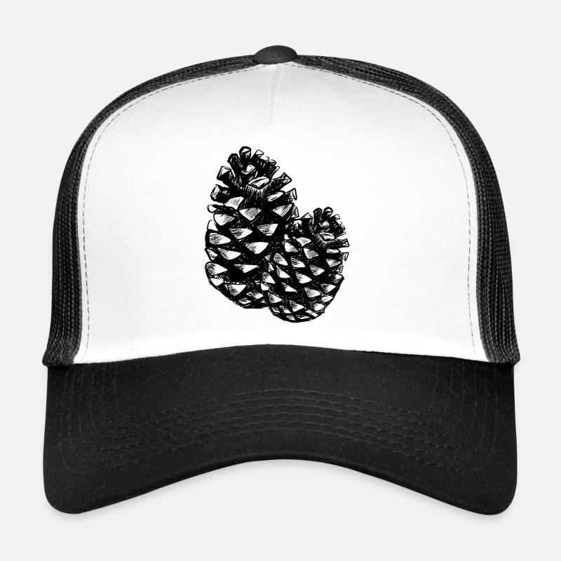 Deux cônes de pin Casquette trucker 