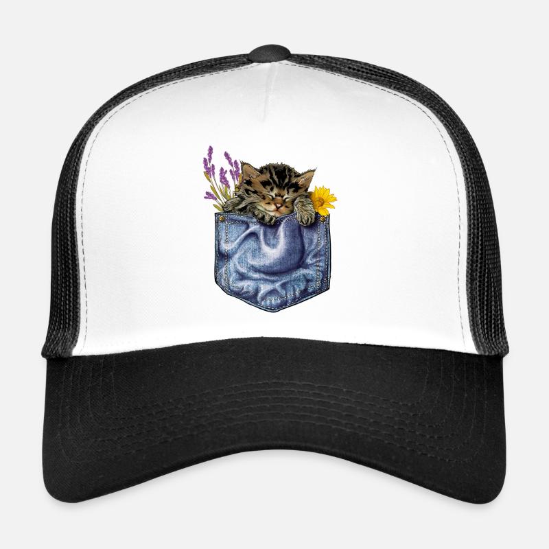 Katze - Trucker Cap - white/black