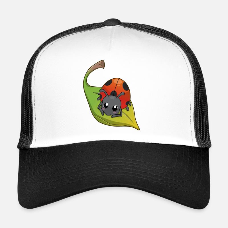 Ladybug - Marienkäfer - Trucker Cap - Weiß/Schwarz