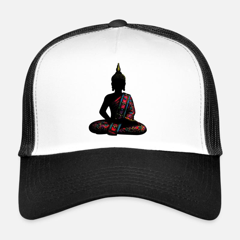 Beautiful Buddha - Trucker Cap - white/black