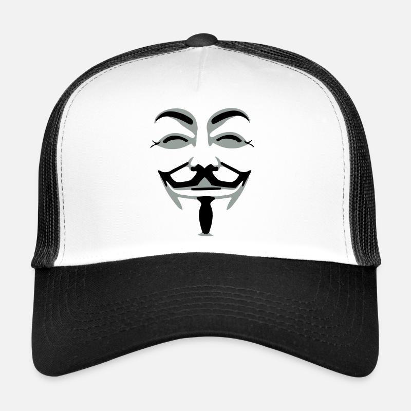 anonymus_vektor_2farb Casquette trucker 