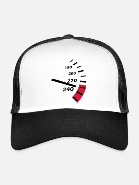 speed - Trucker Cap - white/black - Front