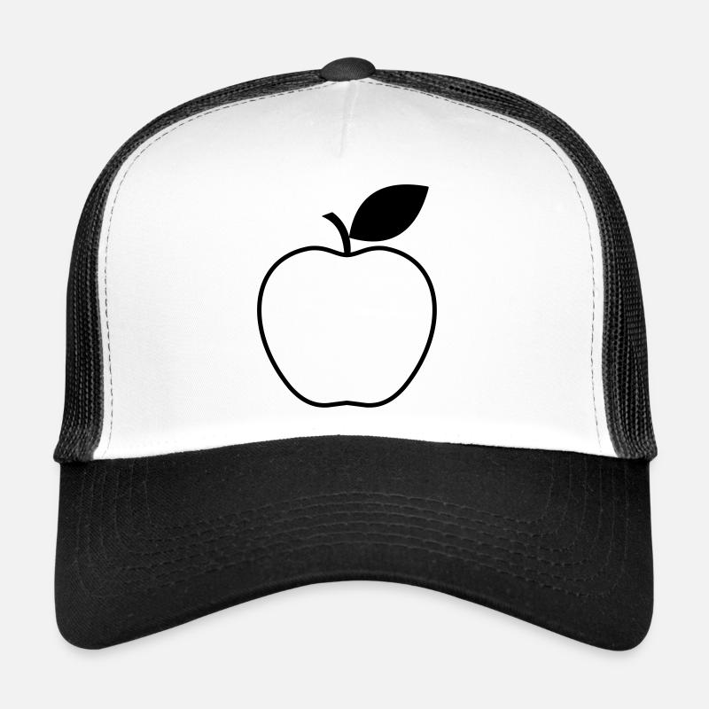 Pomme Fruit Fruit Végétarien Végétalien Idée Cadeau Casquette trucker 