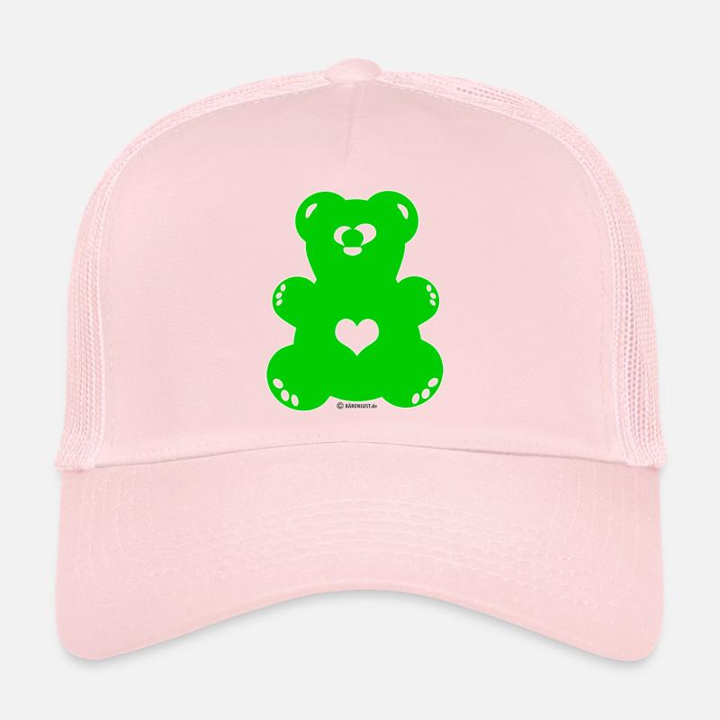 Bärenlust - ours plissé en vert (couleur 18) Casquette trucker 