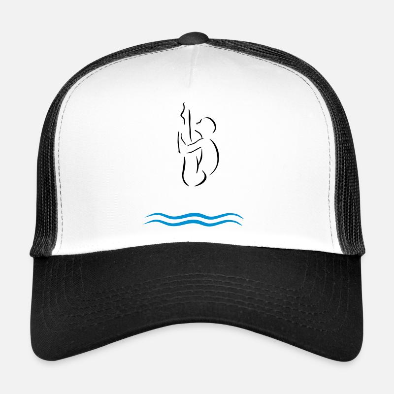 High diving - Trucker Cap - white/black