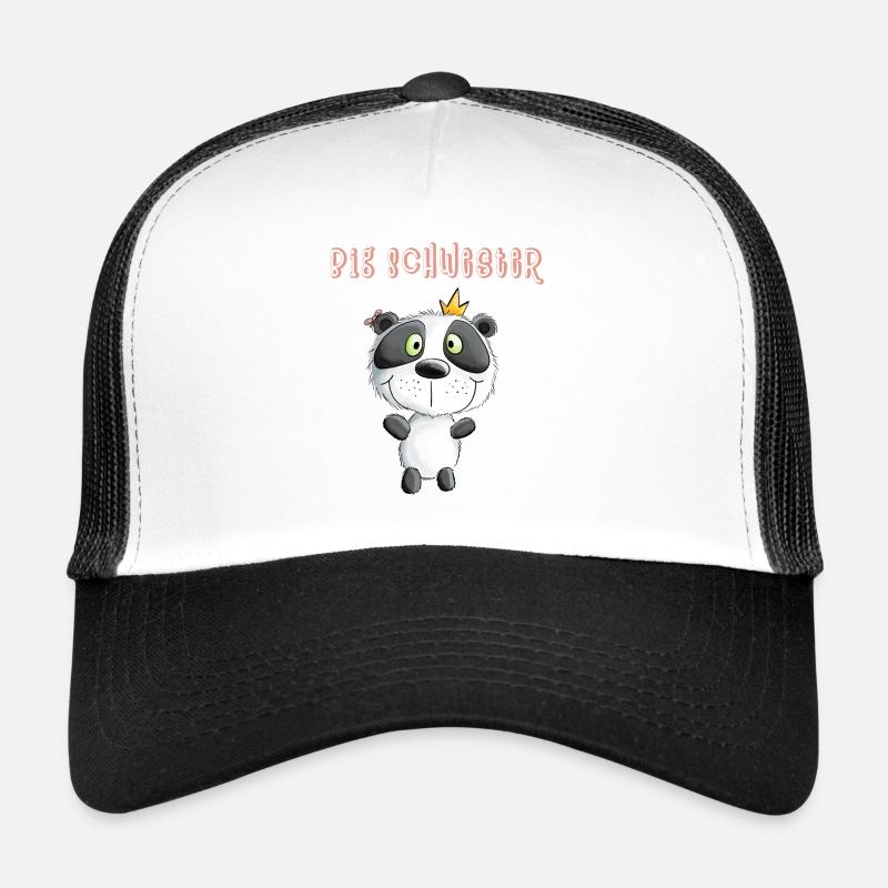 Big Schwester Panda Bär Prinzessin Trucker Cap