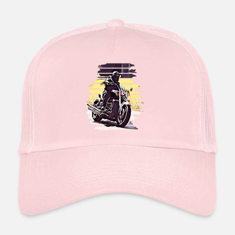 Motorcycle Cornering Rocket 3 Trucker Cap