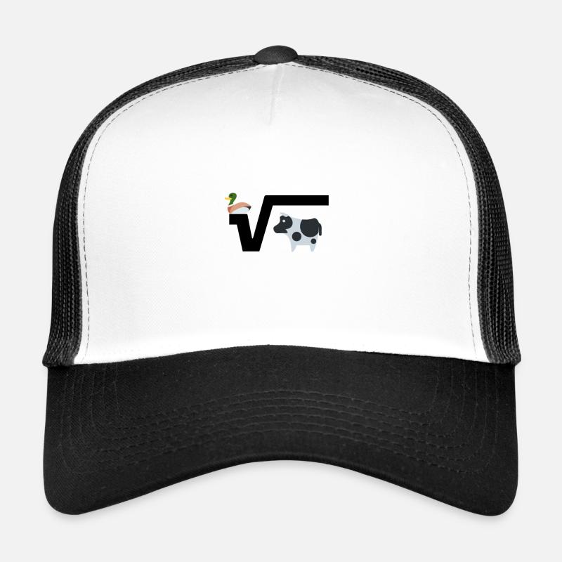 Mathewitz root math math gift school - Casquette trucker  - blanc/noir