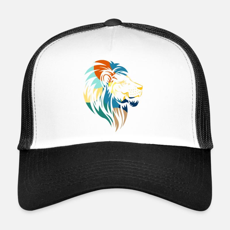 Geometric lion Trucker Cap