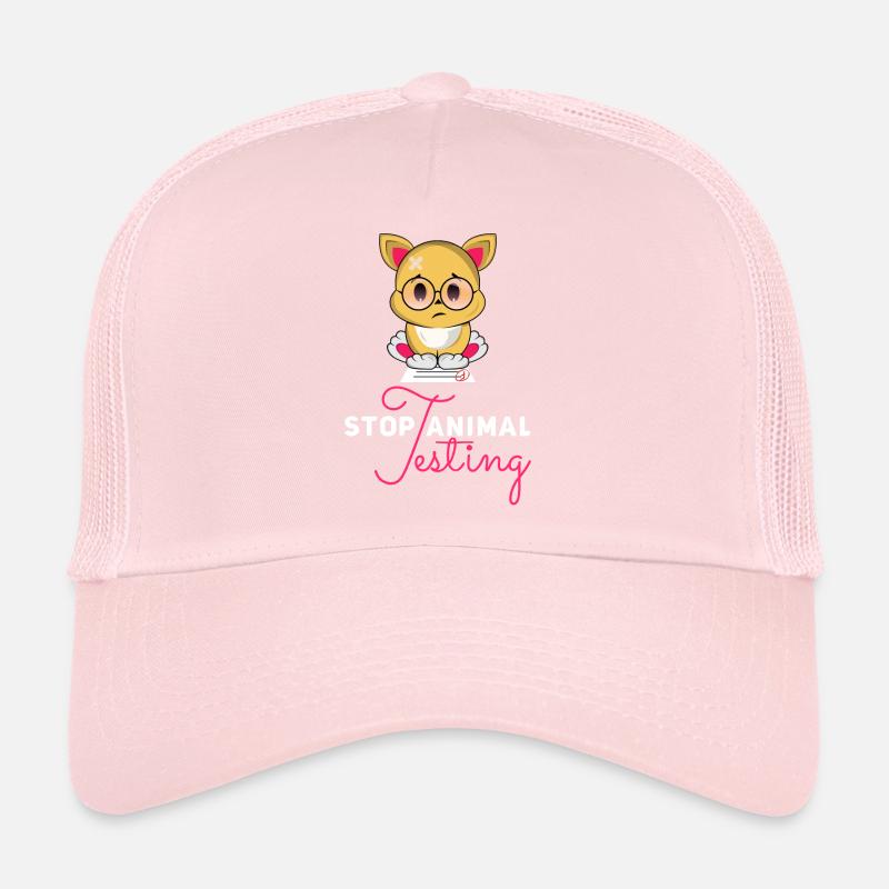 Stop Animal Testing Stops Animal Trials Gift Trucker Cap
