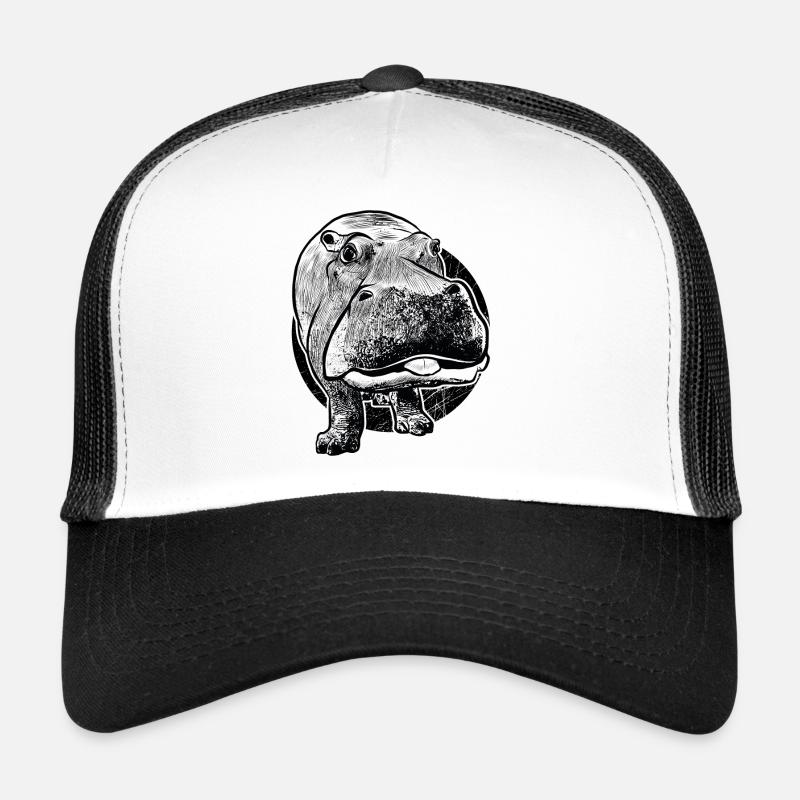 Nilpferd Flusspferd Hippo Trucker Cap