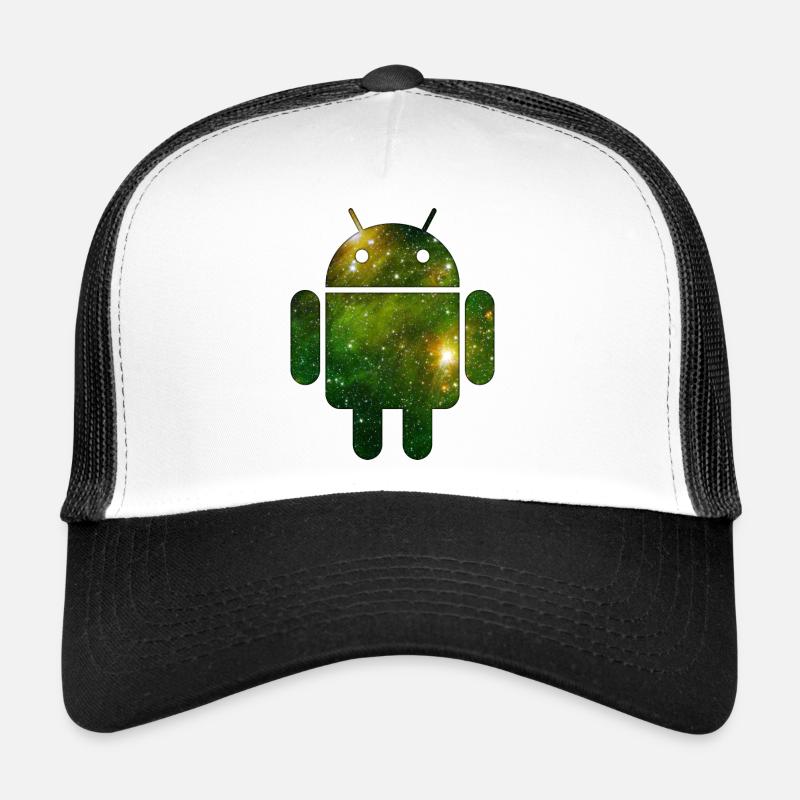 Android - Trucker Cap - Weiß/Schwarz