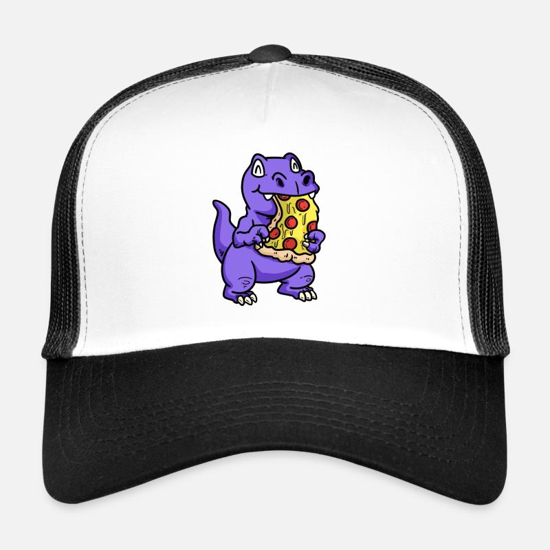 Petit dino sucré avec pizza enfant snacking bébé Casquette trucker 