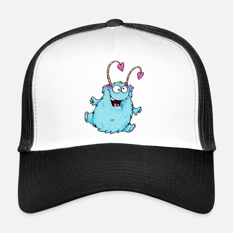 cuddly monster - Trucker Cap - Weiß/Schwarz