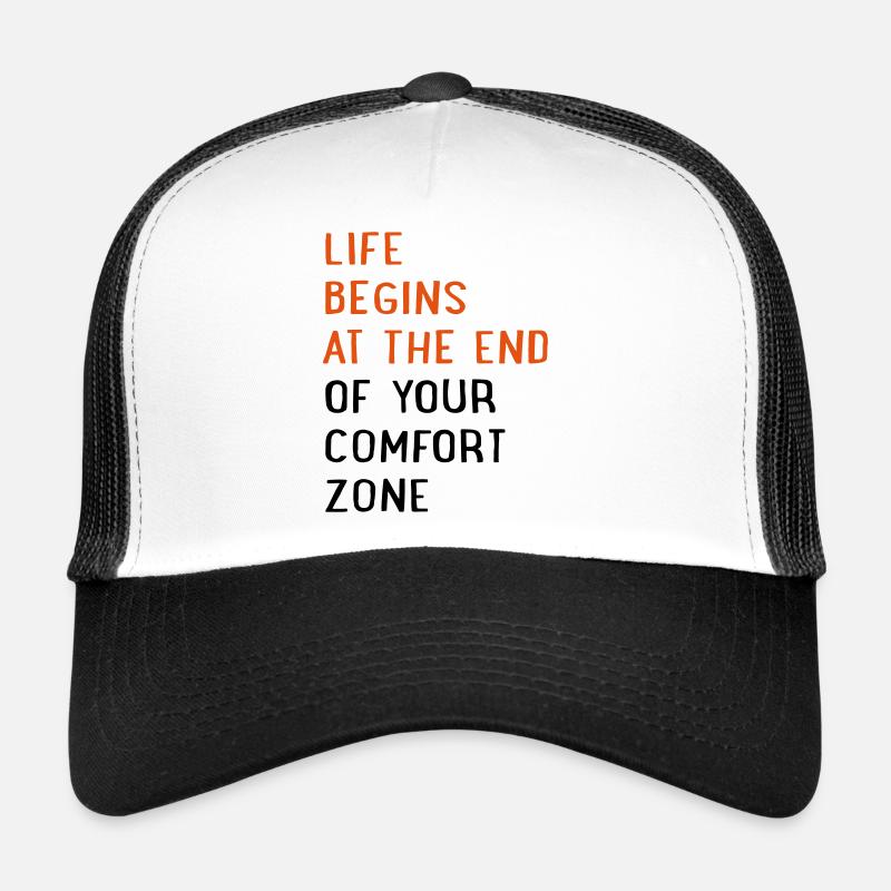 Motivation - Trucker Cap - Weiß/Schwarz