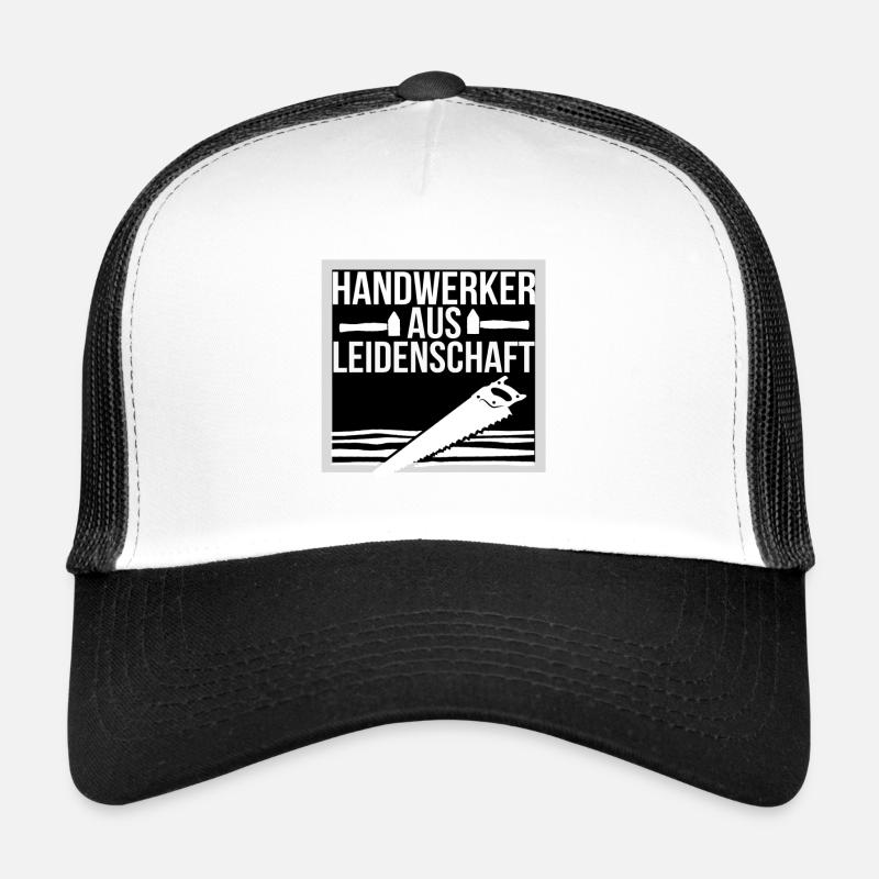 Handwerker - Trucker Cap - Weiß/Schwarz
