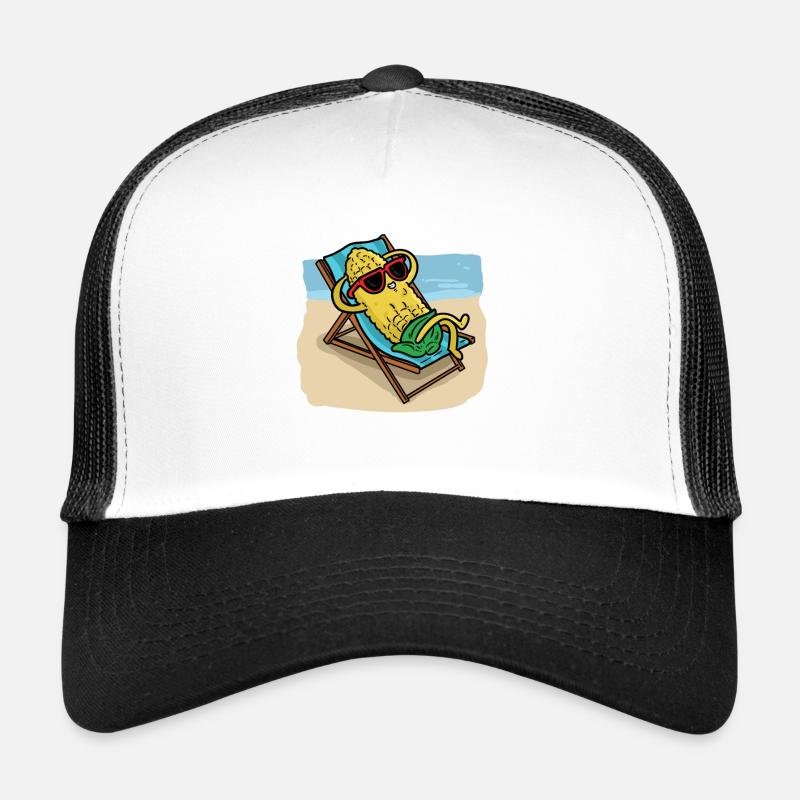 Tan a embrassé le maïs Casquette trucker 