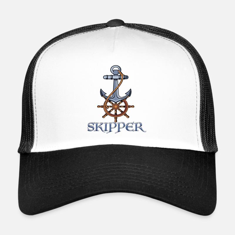 Skipper - Trucker Cap - Weiß/Schwarz