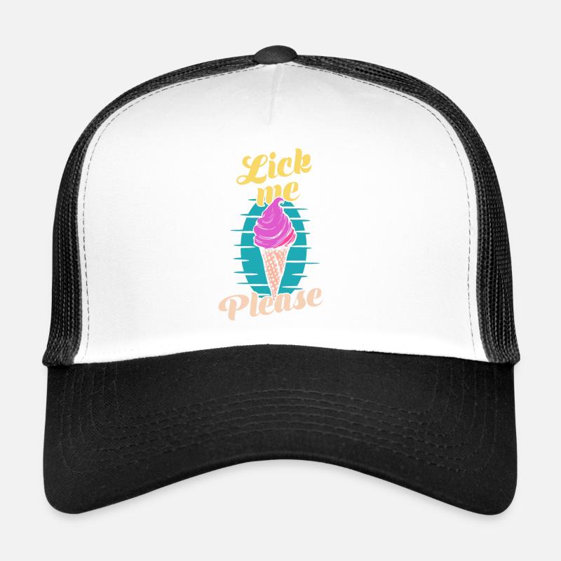 Lèche-moi s’il vous plaît crème glacée d’été Casquette trucker 