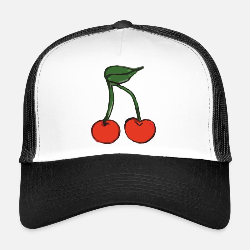 kirsche cherry - Trucker Cap - Weiß/Schwarz