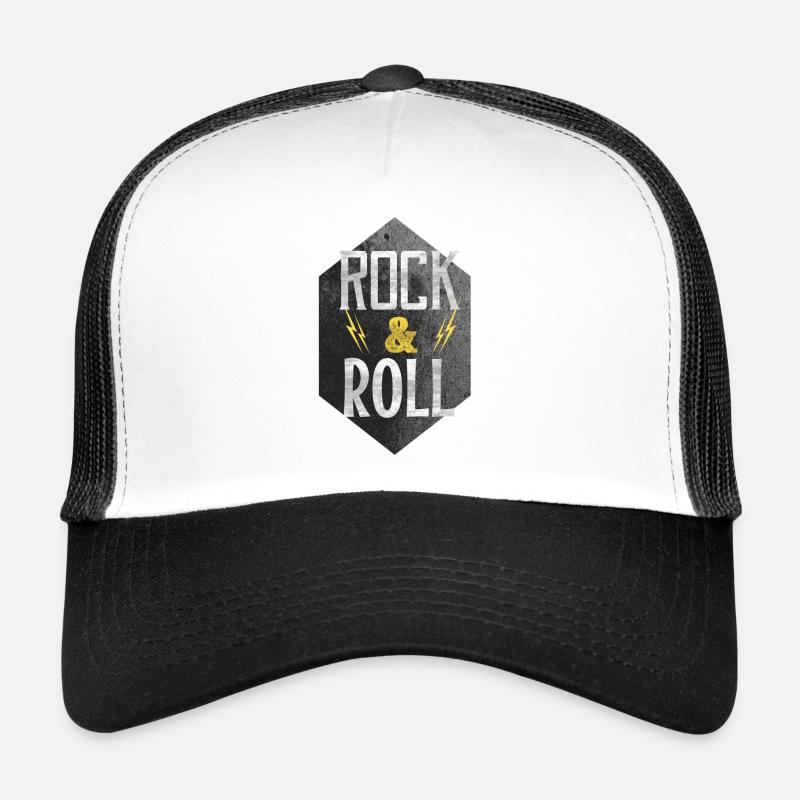 Rock and roll - Trucker Cap - white/black