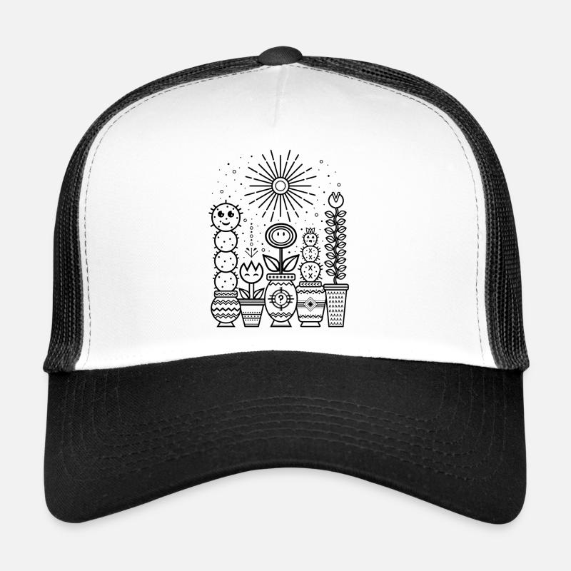 Pflanzen & Sonne (schwarz) Trucker Cap