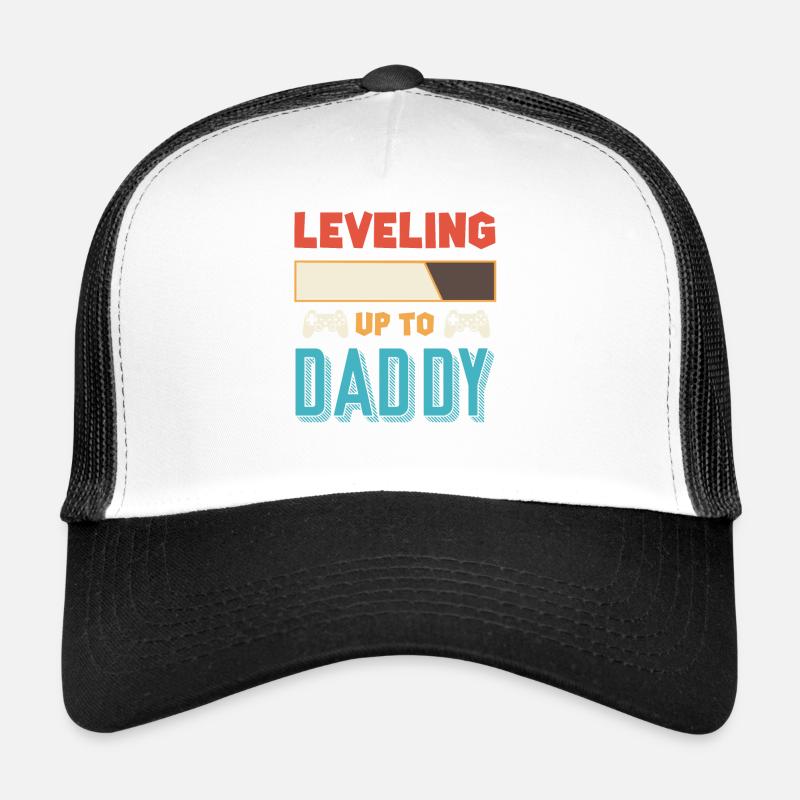 Level Up Daddy Vater Papa Trucker Cap