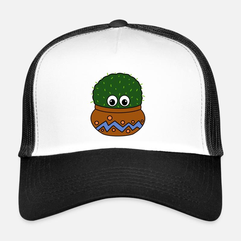 Big Round Cactus In Nice Jar Trucker Cap