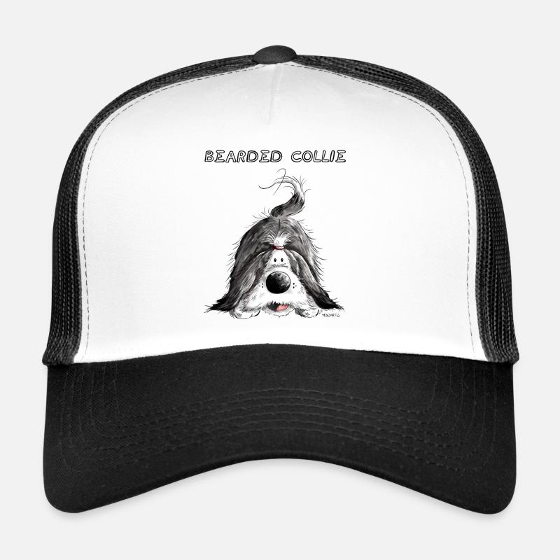 Bearded Collie Casquette trucker 