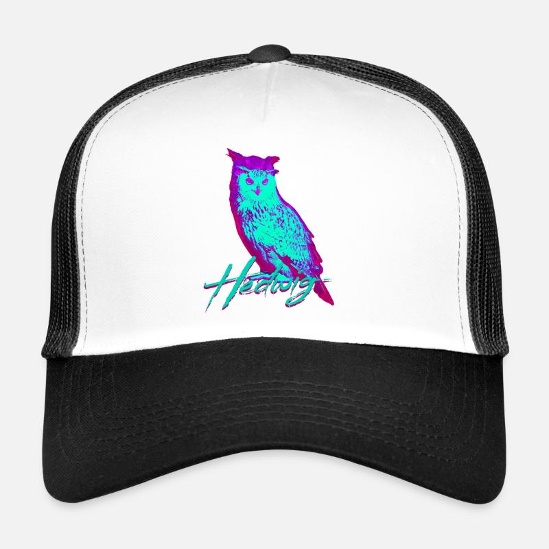 Hedwig Owl - Trucker Cap - white/black
