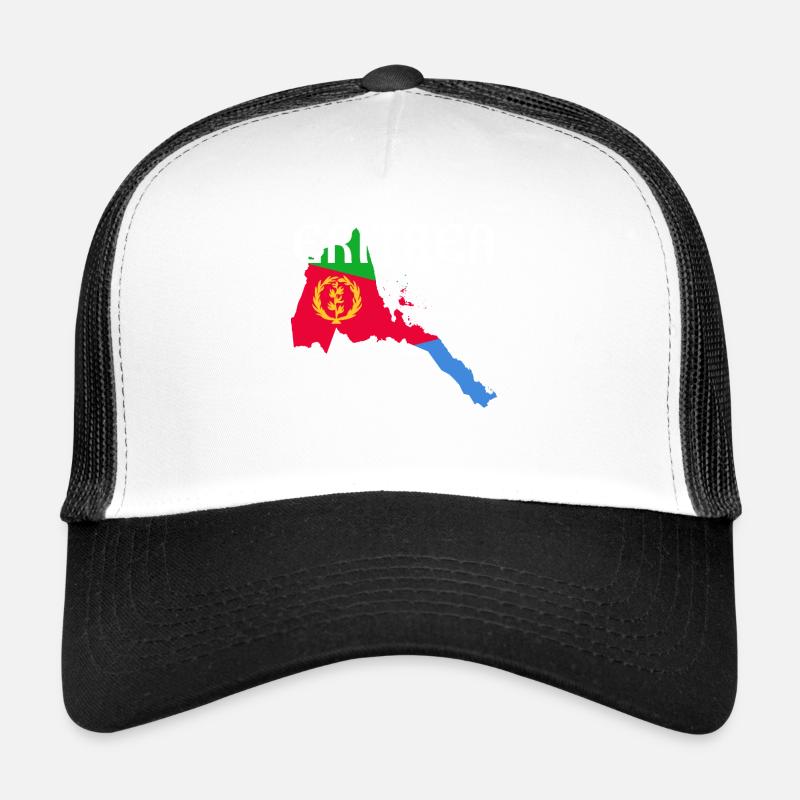 Carte Érythrée Idée cadeau drapeau Habesha Casquette trucker 