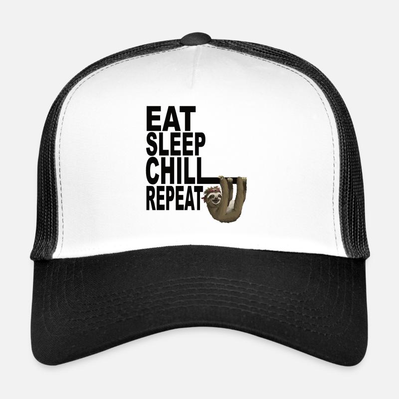Sloth - Trucker Cap - white/black
