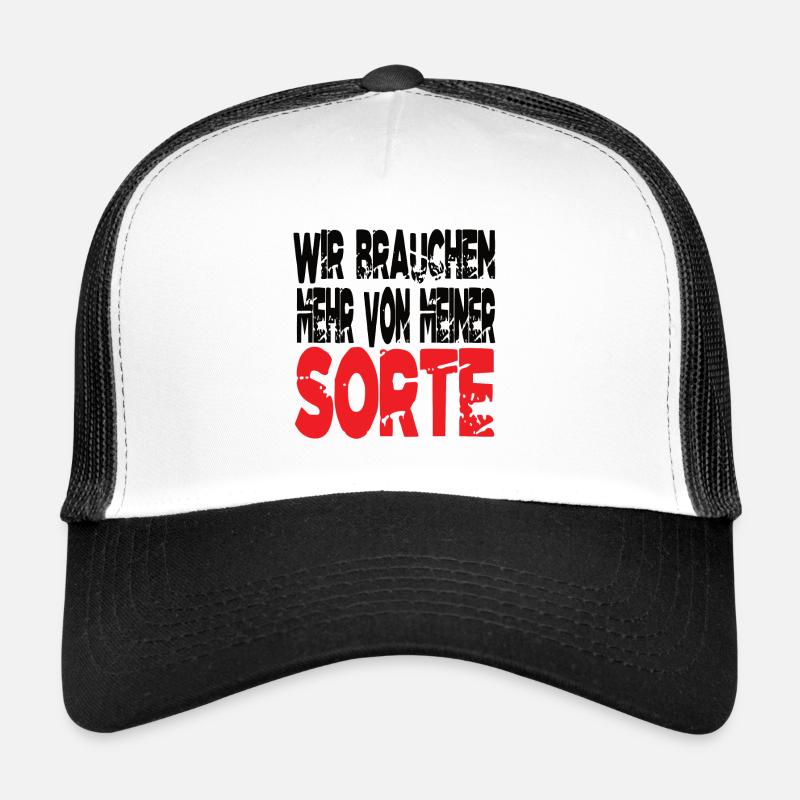 Lustige Sprüche - Trucker Cap - Weiß/Schwarz