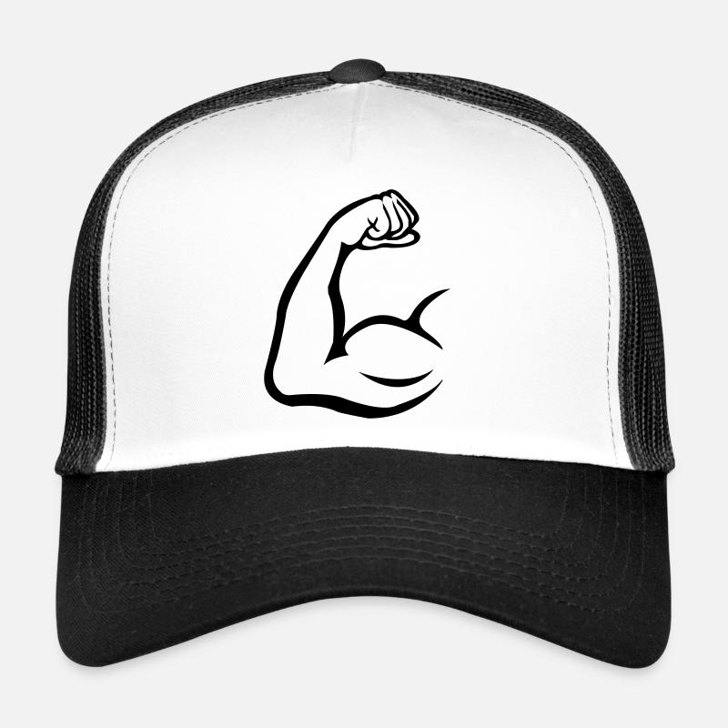 bizeps - Trucker Cap - Weiß/Schwarz