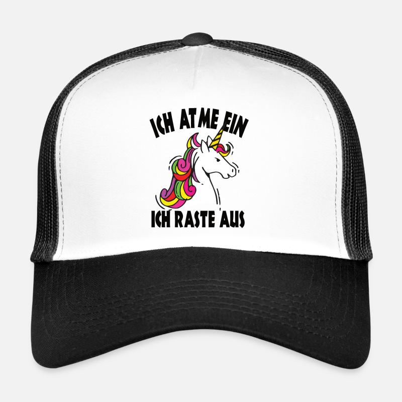 Ich atme ein raste aus Einhörner Trucker Cap