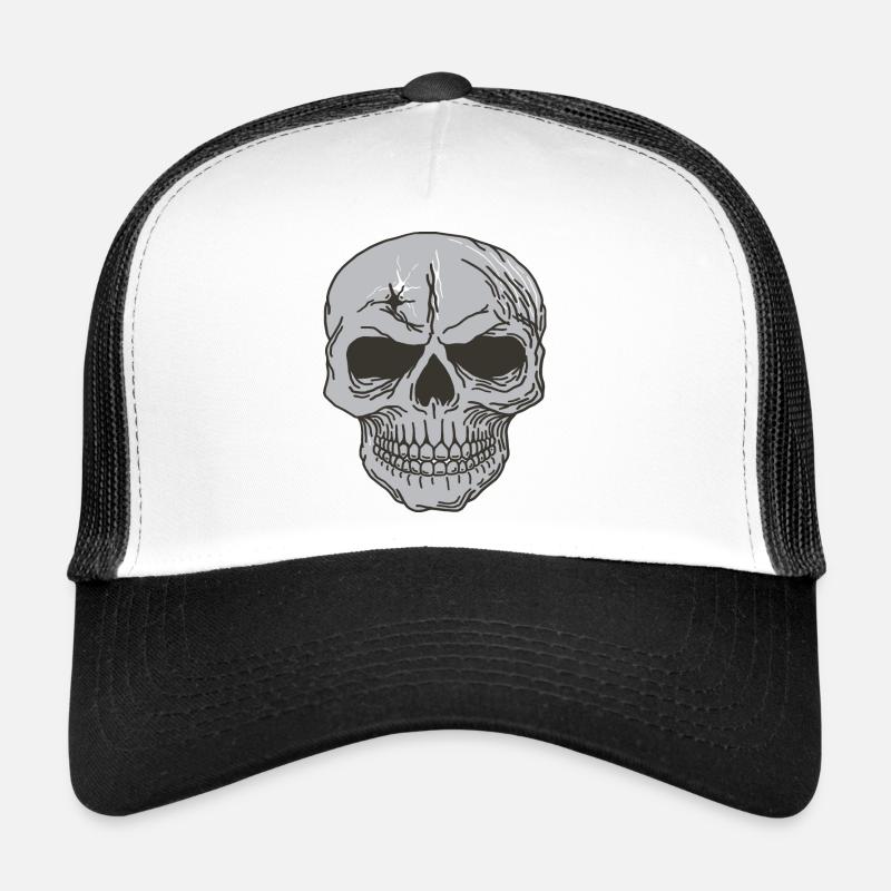 Conception de crâne d'os de crâne Casquette trucker 