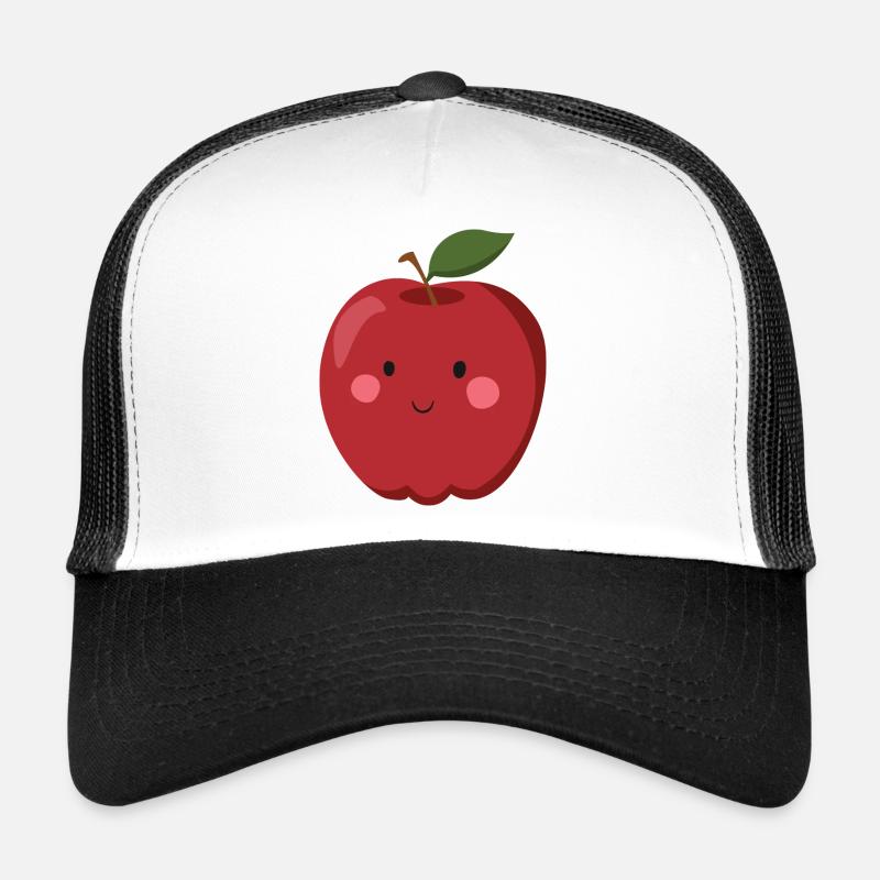 Pomme - Casquette trucker - blanc/noir