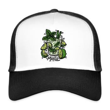Mojito - Casquette trucker  - blanc/noir - Devant