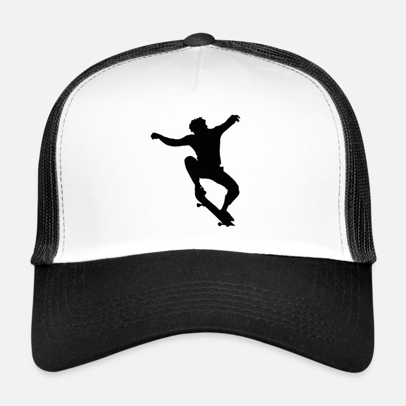 skater olli - Trucker Cap - white/black