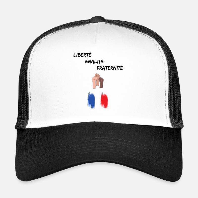 Liberté égalité fraternité Casquette trucker 