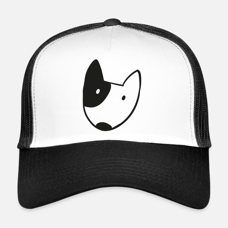 Hund - Trucker Cap - Weiß/Schwarz