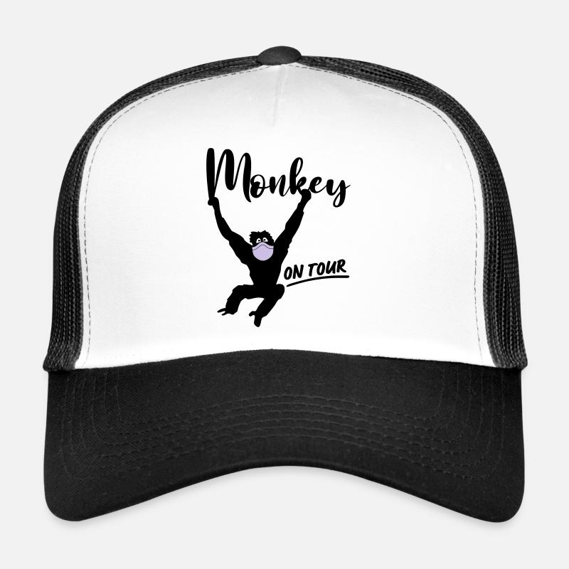 Monkey Monkey Mask Corona On Tour Trucker Cap