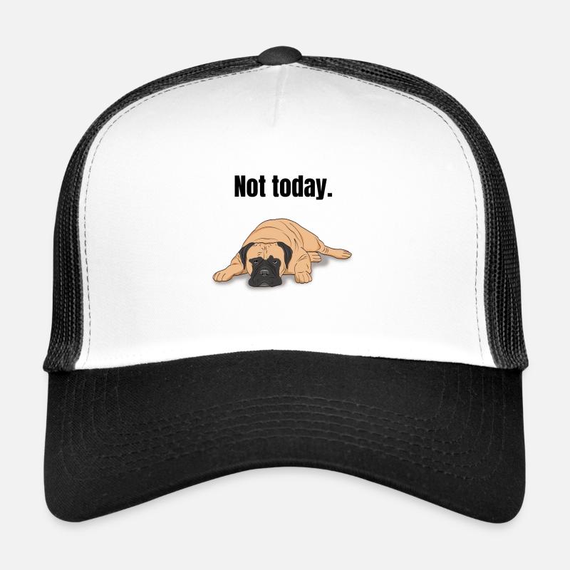 Bullmastiff Geschenk - Trucker Cap - Weiß/Schwarz