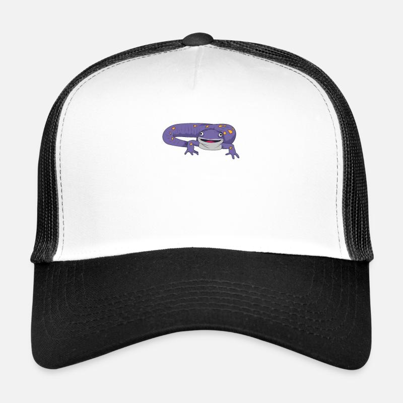 Tail-lurch newt salamander - Trucker Cap - white/black