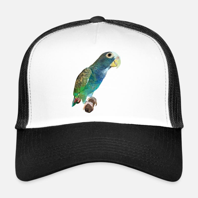 Perroquet Sénile - Casquette trucker - blanc/noir