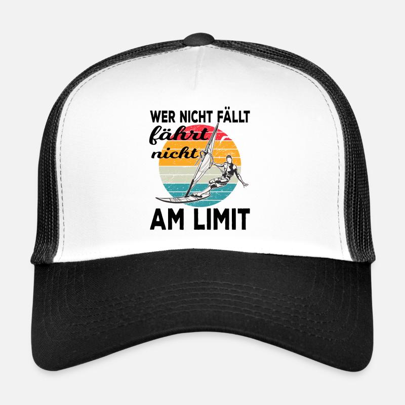 Windsurfen - Trucker Cap - Weiß/Schwarz