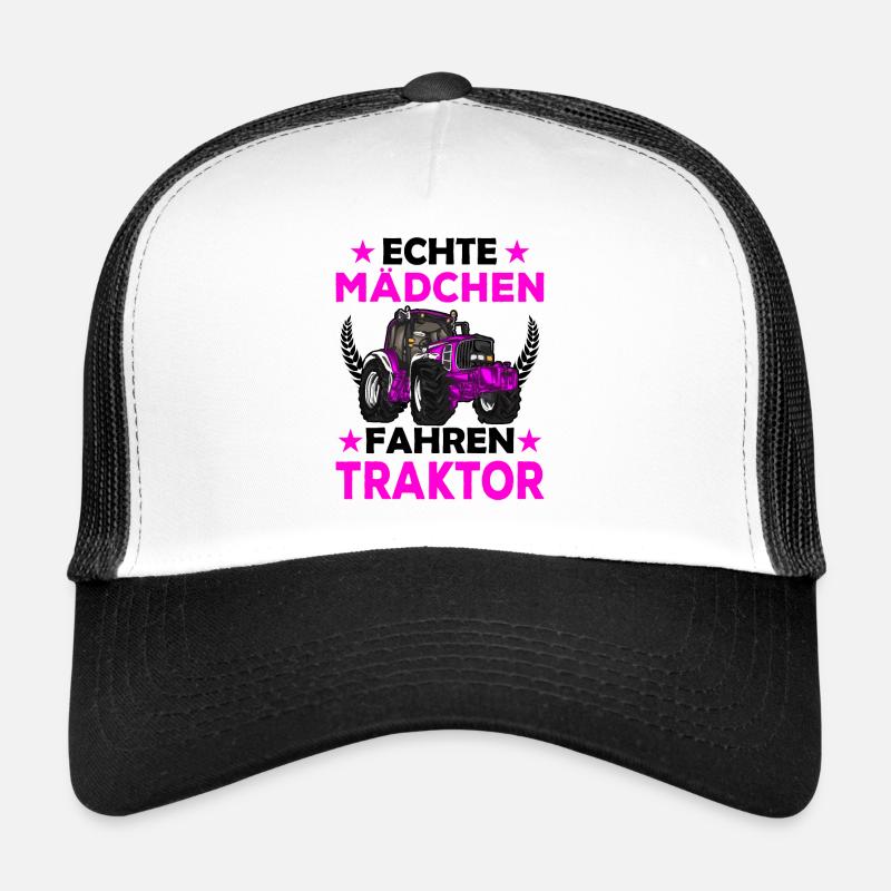 Echte Mädchen fahren Traktor Trucker Cap