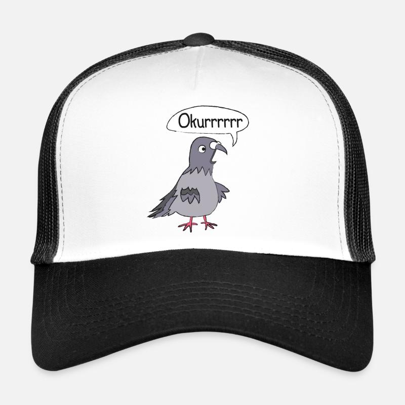 Pigeons drôles Oiseaux Élevage de pigeons Casquette trucker 