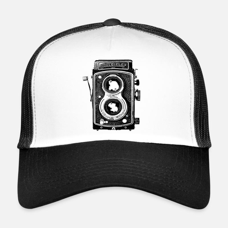 camera - Trucker Cap - white/black